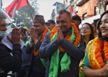 काठमाण्डाैं ४ बाट गगन थापा ४७ सय ४७ बढि मत सहित बिजयी!