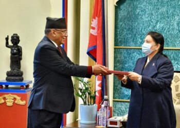 १६९ सांसदको समर्थनमा प्रचण्ड प्रधानमन्त्री