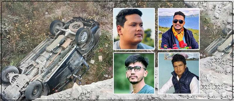 दैलेख जीप दुर्घटनाः रमाइलो गरेर फर्केका ४ जना स्वास्थ्यकर्मीकै ज्यान गयो