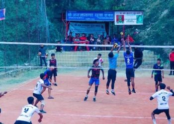 हरिनास ६ मा भएको भलिबल खेलको उपाधि गैराखोलाको हातमा!