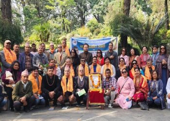 अनेसास केन्द्रका बरिष्ठ उपाध्यक्ष सर्वज्ञ वाग्लेद्वारा लिखित “नेता बन छोरा नेता बन” कृति लोकार्पण